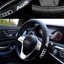 New Faux Leather Black 15 Diameter Car Steering Wheel Cover For All Audi Cars