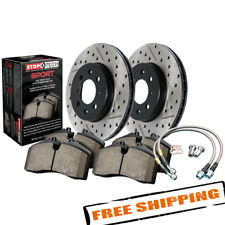 Stoptech Sport Drilled Slotted 1-piece Rear Brake Kit For 15-17 Subaru Wrx