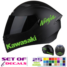 Helmet Decals Set Of 6 Ninja Kawasaki Motorcycle Helmet Vinyl Decals Sticker