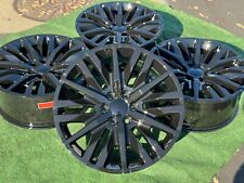 2023 Black 22 Wheels Cadillac Escalade Yukon Tahoe Set Oem Factory Gm Specs