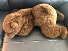 24 Applause Avanti Limited Edition Brown Sleeping Bear Stuffed Plush 1989