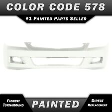 New Painted Nh578 Taffeta White Front Bumper Cover For 2006 2007 Honda Accord