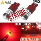 Alla Lighting 7443 Led Strobe Flashing Blinking Brake Tail Lightparking Bulb2x