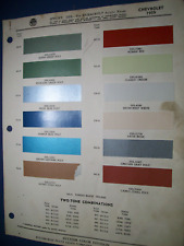 1959 Chevy Chevrolet Ditzler Ppg Automotive Car Color Paint Chips Set