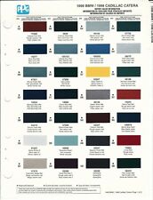 1998 Bmw Car Paint Chips Dupont Ppg 1998 Cadillac Catera Ppg