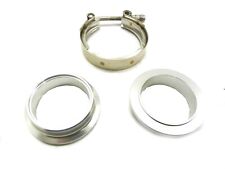 Obx Universal V-band Clamp With 2 Flanges Al 2.25