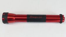 Snap On Tools 13 Inch Flashlight 3 D Cell Red Aluminum Hand Light Tested Working