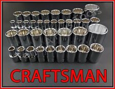 Craftsman Hand Tools 36pc 12 Sae Metric Mm 12pt Ratchet Wrench Socket Set