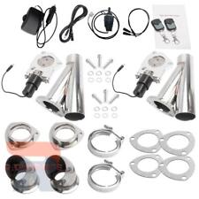 Pair 2.5 Electric Exhaust Valve Cutout E-cut Out Y Pipe Kit With Remote Switch