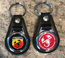 Key Fob Keychain Key Ring For Fiat Abarth 2-pack