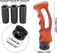 Universal Wood Slotted Pistol Grip Handle Manual Gear Stick Shift Knob Rbnxpwelx