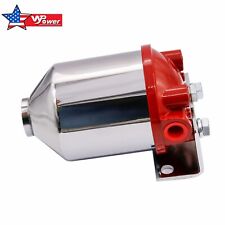 Inline Canister Large Fuel Filter Frame 38 Npt Inlet Outlet Racing 10 Micron
