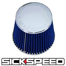 Blue 3 Inch Conical Filter For Coldram Engine Air Intake Velocity Stack 3