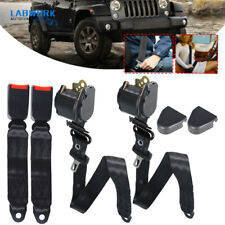 2 Universal 3 Point Retractable Seat Belts Fit For Jeep Cj Yj Wrangler 1982-95