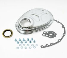 Sb Chevy Timing Chain Cover V8 Sbc 283 327 350 383 400 V8 With Roller Cam Chrome