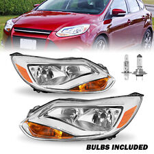 For 2012 2013 2014 Ford Focus Halogen Oe Style Headlights Assembly Lr Wbulbs