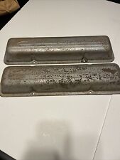 Vintage Sbc Chevrolet Stamped Script Valve Covers Small Block 1965-1967