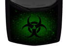 Green Biohazard Paint Splash Hexagon Truck Hood Wrap Vinyl Car Graphic Decal Usa