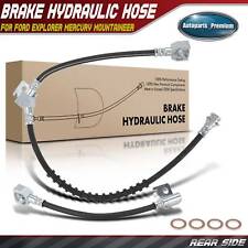2x Rear Left Right Brake Hydraulic Hose For Ford Explorer Mercury Mountaineer