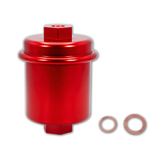 Racing High Flow Red Fuel Filter Kit Washable For Civic Delsol Integra