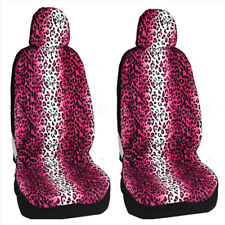 4-piece Set Of Car Seat Covers Leopard Print Car Universal Seat Covers