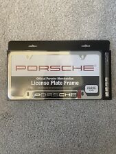 Porsche Design Polished Slimline Porsche License Plate Frame Whardware