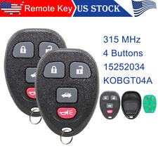2 For 2007 2008 2009 2010 2011 Chevrolet Malibu Keyless Entry Remote Car Key Fob