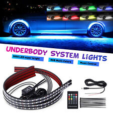 Rgb Led Strip Under Car Tube Underglow Underbody System Neon Light Kit Front