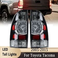 For 2005-2015 Toyota Tacoma Factory Style Black Led Pair Tail Lights Brake Lamp