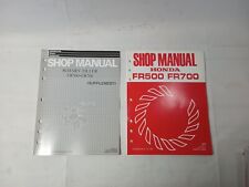 Genuine Honda Factory Service Manual And Supplement Tiller Fr500 Fr700 G7232