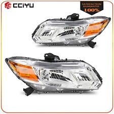 For 2012-2015 Honda Civic Replacement Headlights Assembly Clear Leftright Lamps