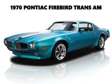 1970 Pontiac Firebird Trans Am New Metal Sign Hot Rod Restoration In Blue