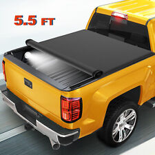 5.5ft Tonneau Cover Roll Up For 2009-2023 Ford F-150 F150 Short Truck Bed Lamp