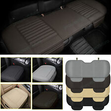 Car Front Rear Seat Cover Breathable Pu Leather Pad Mat Chair Cushion Universal