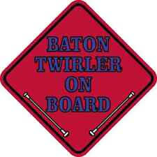 5in X 5in Red Blue Twirler On Board Magnet Car Truck Vehicle Magnetic Sign