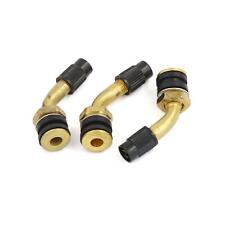 Brass Angled Tubeless Tyre Tire Valve Stem 3pcs For Moped Scooter Motorcycle