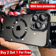 Shockproof Mag Safe Tpu Case For Iphone 15 14 Pro Max 13 12 11 Camera Lens Cover