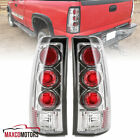 Tail Lights Fits 1999-2003 Chevy Silverado Gmc Sierra 1500 2500 3500 Clear Lamps