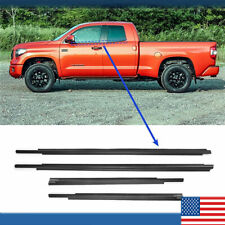 For 07-20 Toyota Tundra Double Cab Window Weatherstrips Moulding Trim Seal Belts