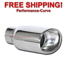 Stainless Steel Exhaust Tip Dw Oval Resonated 2.5 In - 5.5 X 3.5 Out