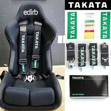Takata 4 Point Snap-on 3 With Camlock Racing Seat Belt Harness Universal Black
