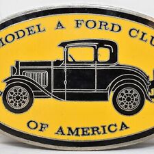 Vintage 1970s Model A Ford Club Of America Dash Hood Metal Plaque Plate