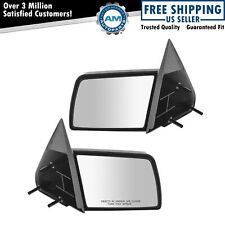 Manual Side Mirrors Pair Set Left Lh Right Rh For Gmc Chevy Pickup Truck