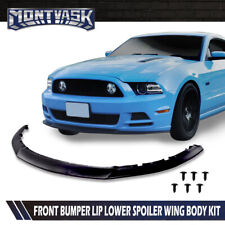 Fit For 2013-2014 Ford Mustang Front Bumper Lip Chin Spoiler Carbon Fiber Look