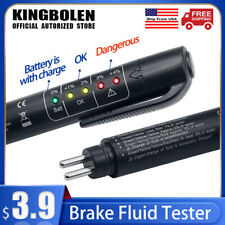 Brake Fluid Tester Pen 5 Led Auto Oil Moisture Diagnostic Tool For Dot3 Dot4dot5
