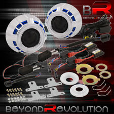 Universal 2.5 Bi Xenon Headlight Retrofit Projector Dual Ccfl Halo Ring Hid Kit