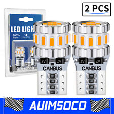 2x T10 194 168 2825 W5w Led License Plate Lights Bulbs Warm White Amber