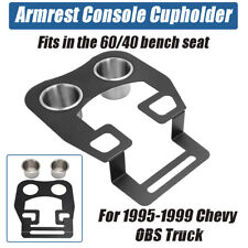 Armrest Console Cupholder For 1995 1996-1999 Chevy Obs Truck 6040 Bench Seat