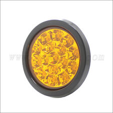 Yellow Round Led Truck Trailer - 4 Led Braketurntail Lights -3-pin Connector