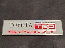 Toyota Trd Motor Sports Racing Development Aluminum Badgeemblem.